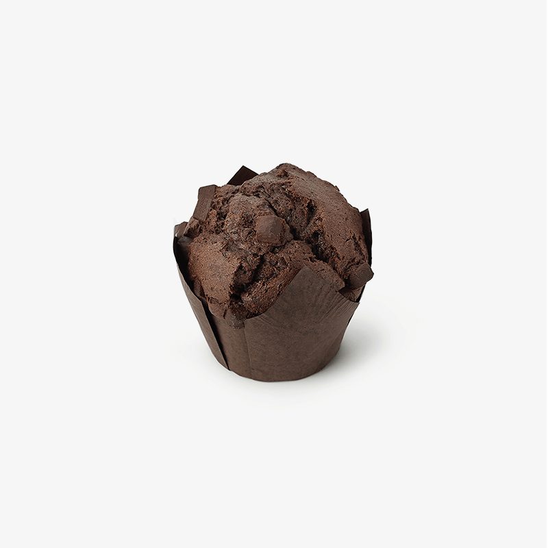Muffins de Cacao con Pepitas de Chocolate sin gluten